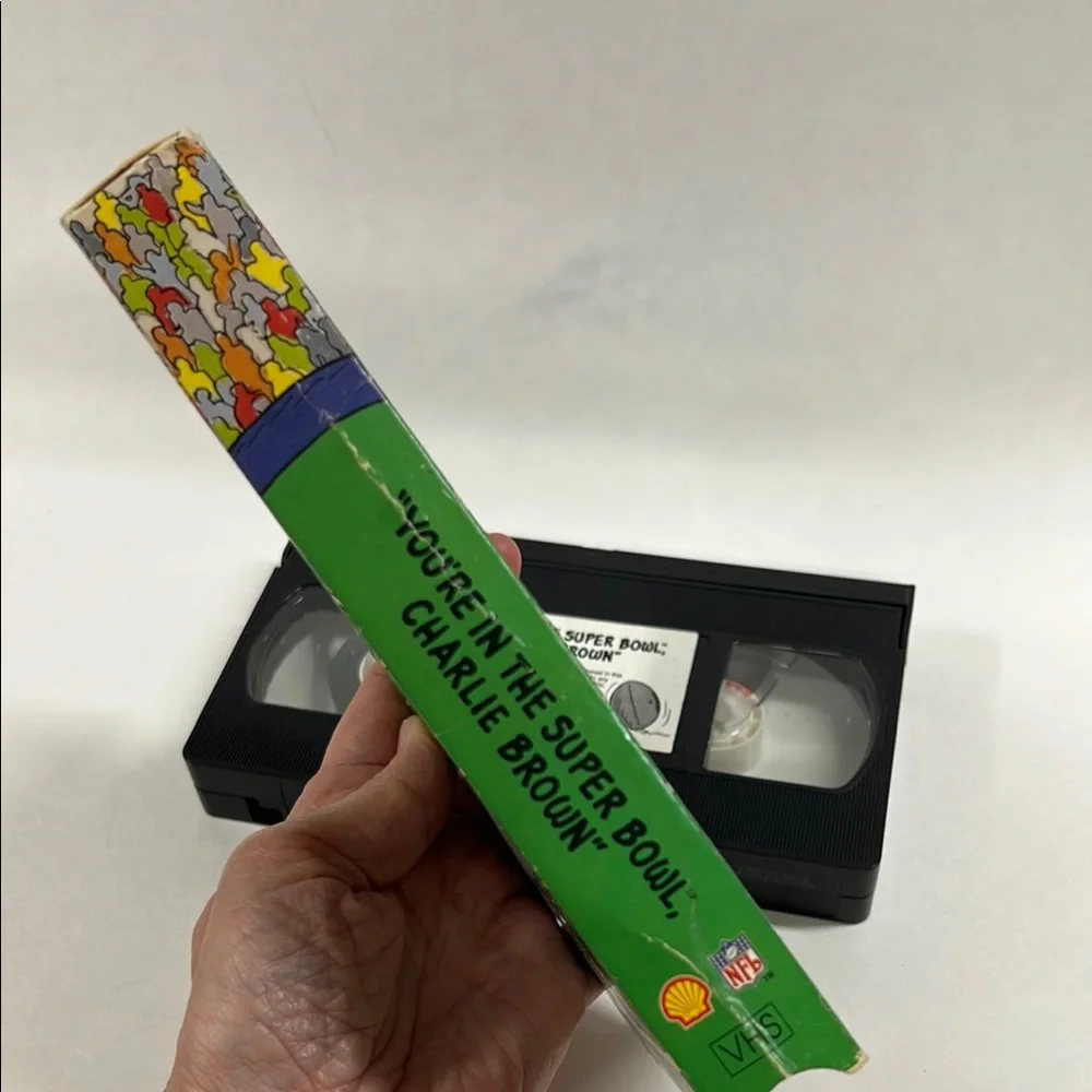Vintage Charlie Brown “You're in the Super Bowl”VHS Tape 1993